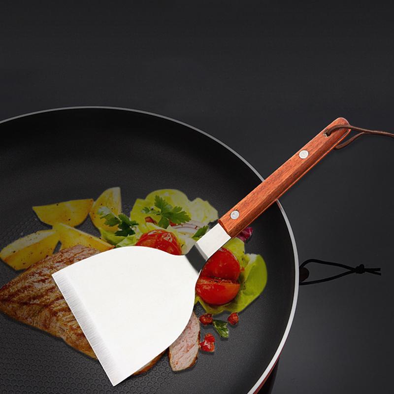24.3*10.6CM Flipper Spatula Japanese Steak Pancake Cooking Kitchen Baking Pizza Wood Handle Utensils Scoop Transfer