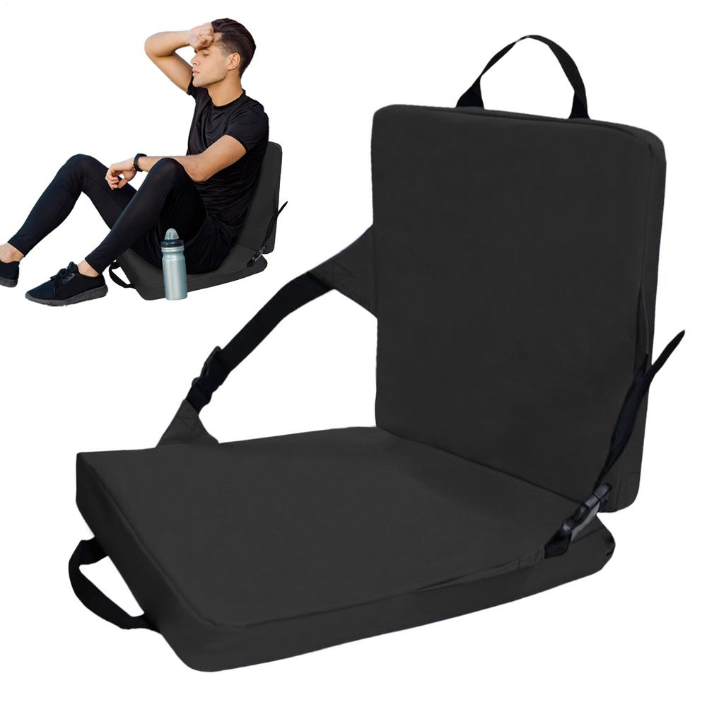 Stadium Seats with Back Support Bleacher Cushion with Back Support Portable Floor Sitting Cushion for Outdoor Boat Tailgating