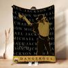 Michael Jackson Dangerous World Tour Theme Printed Blanket Skinfriendly Warm Throw Blanket For Camping Travel Party Decor Gift For Friends