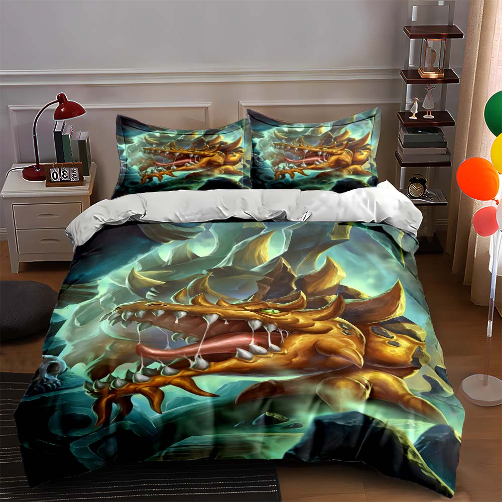 

Fierce dragon design. Bedding Duvet cover sets Duvet covers Pillowcases gifts (1 * Duvet Cover 2 * Pillowcases, without duvet insert) 135x200cm