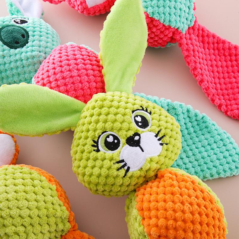 1 PC Pet Plush Toy Dog Bites and Sounds Interactive Toys for Indestructible Dogs Corn Velvet Ball Shaped Speaker Cute Animal Shape