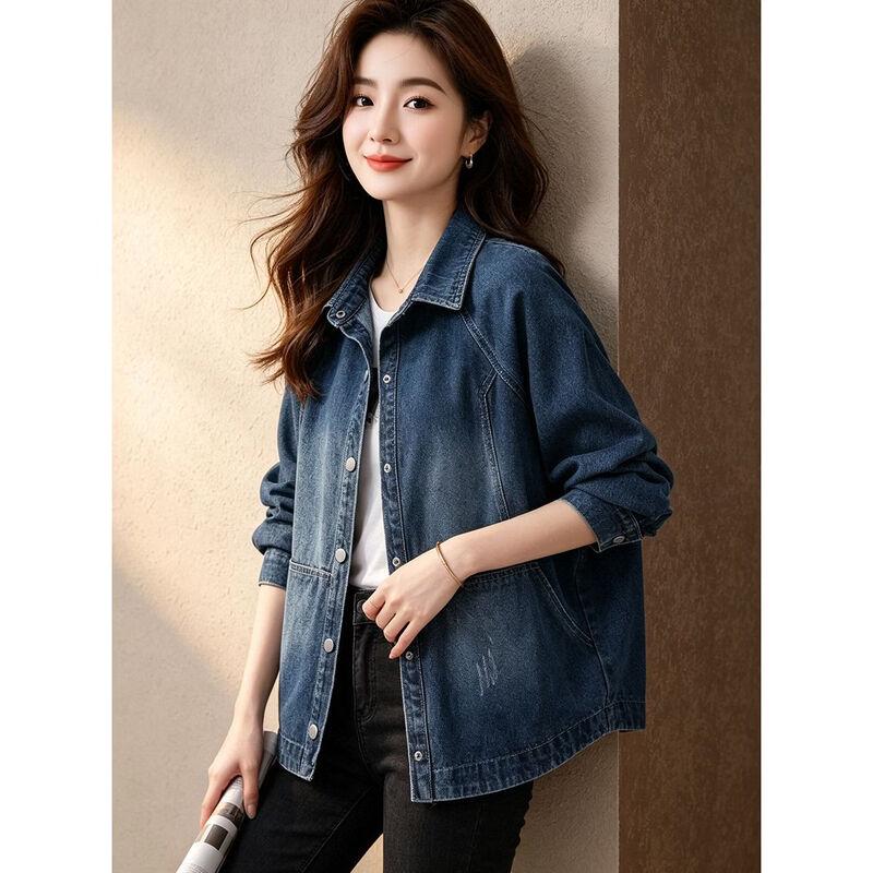 D.F.DEAR Women's Autumn Casual Denim Jacket