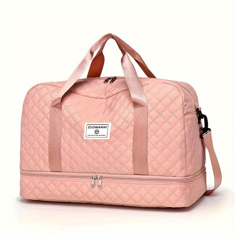 Luxurious Oversized Duffel Bag, Stylish & Durable, Dry Wet Separation & Handy Side Pockets for Travel Adventures & Gym Sessions