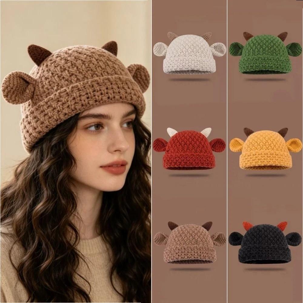 Keeping Warm Pullover Hat Cute Ear Women's Hat Cute Beanies Cap Winter