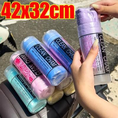 Thickened Large PVA Deer Skin Towel Car Wash Towel Pet Absorbent Towel Hair Dryer Home Car Cleaning Cloth Soft Surface Wipe