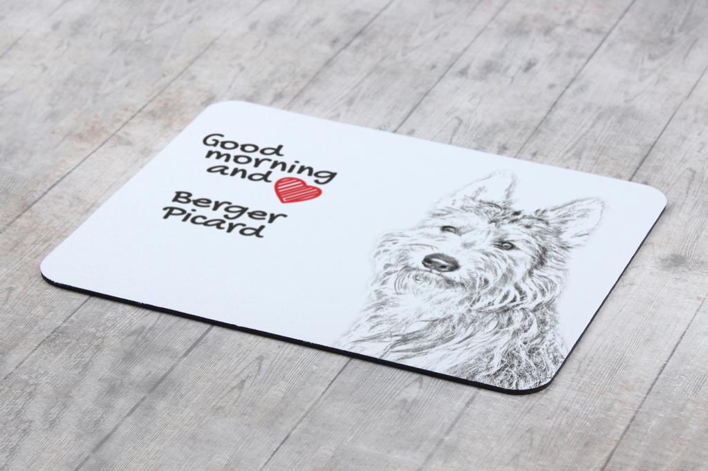 Picardy Sheepdog, Berger Picard – Mouse pad with print, personalized dog-themed mouse pad | Art-Dog