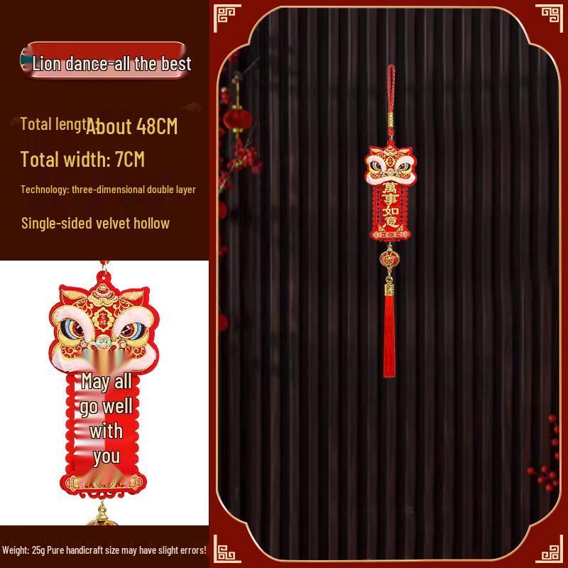 Year of the Snake New Year Trumpet Pendant – Zodiac Home Decoration for Spring Festival