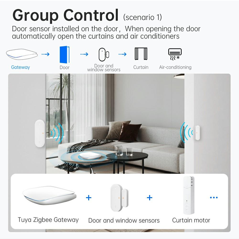 GW16 Smart Zigbee Bluetooth-compatible Dual Mode Wireless Gateway for Smart Home Device Linkage Remote APP Control