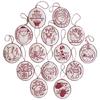 Handmade Festival Embroidery Ornament Craft For Christmas Decoration Includes Step By Step Instruction Needle Thread