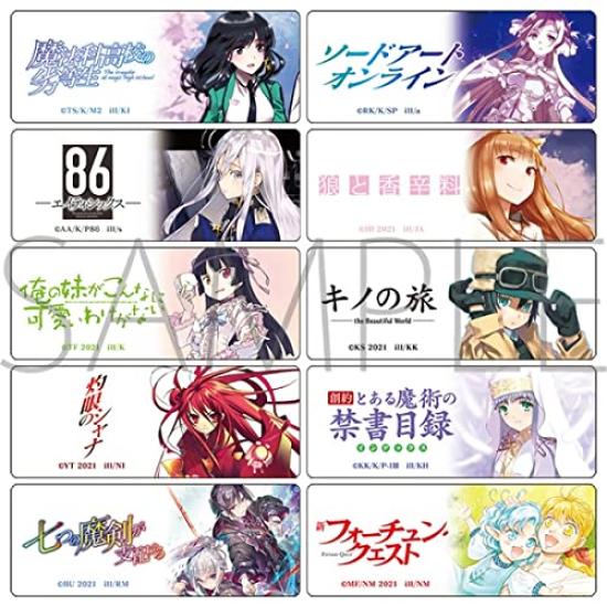 

Коллекция акриловых значков Dengeki Bunko 1 коробка Товары ярмарки в честь Light Novel EXPO 2020 RanoSpo! (10 Значков)