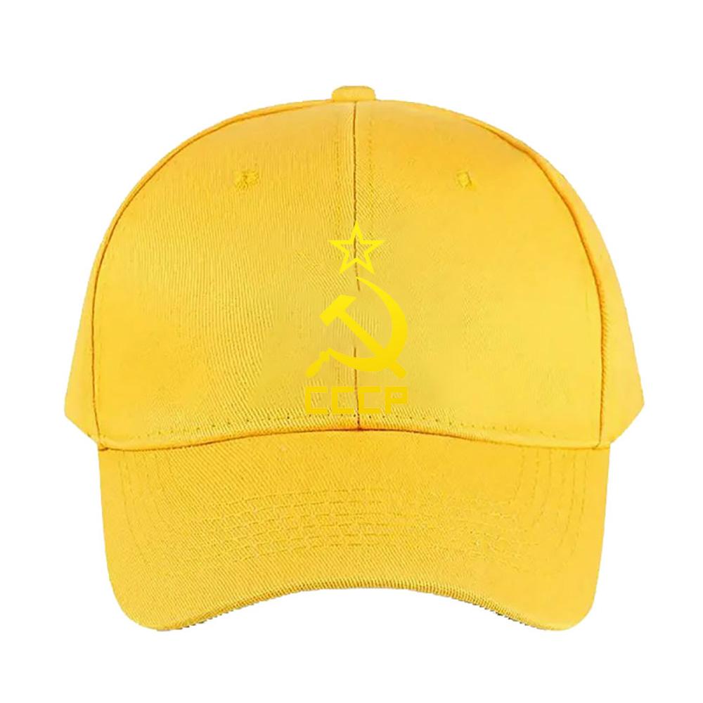 CCCP Yellow Cap Summer Woman Man Adult Hat Fashion Casual Adjustable Printed Baseball Caps Trucker Cap Outdoors