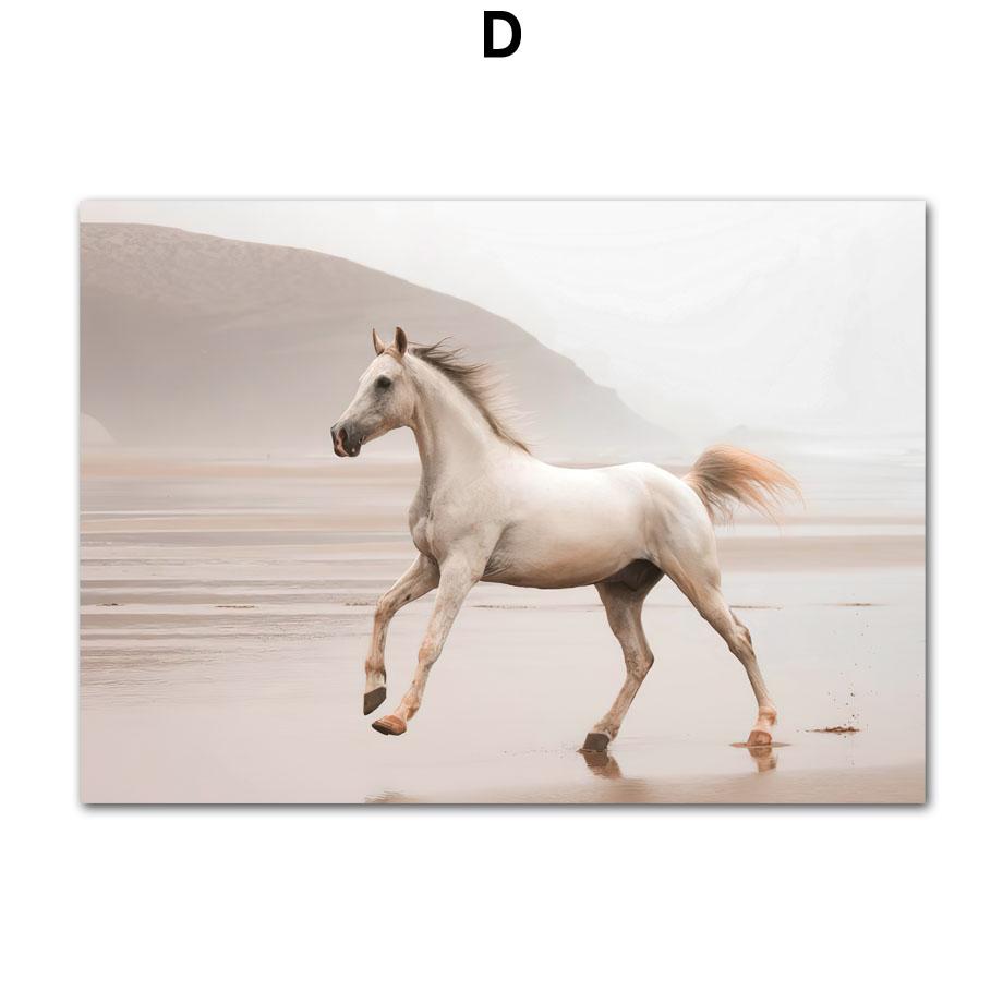 Nordic Reed Beige Plant Tiger Horse Scandinavian Quote Wall Art Canvas Painting Poster And Prints Pictures For Living Room Decor