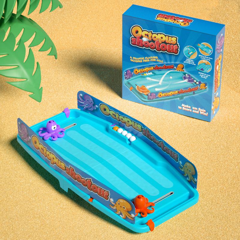 

Игрушка «Битва осьминога»: Интерактивная настольная игра «Шар-катапульта» для детей, соревновательная игра для двух игроков, способствующая укреплению связи между родителями и детьми. double battle station