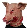 Adult Horror Pig Head Mask: Halloween Chainsaw Massacre Killer Theme