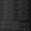 8Pc Transparent Car Door Handle Bowl Anti Scratch Protective 3D Sticker Emblem For VW CC Golf 6 7 GTI Tiguan Passat B5 B6 B7NO4