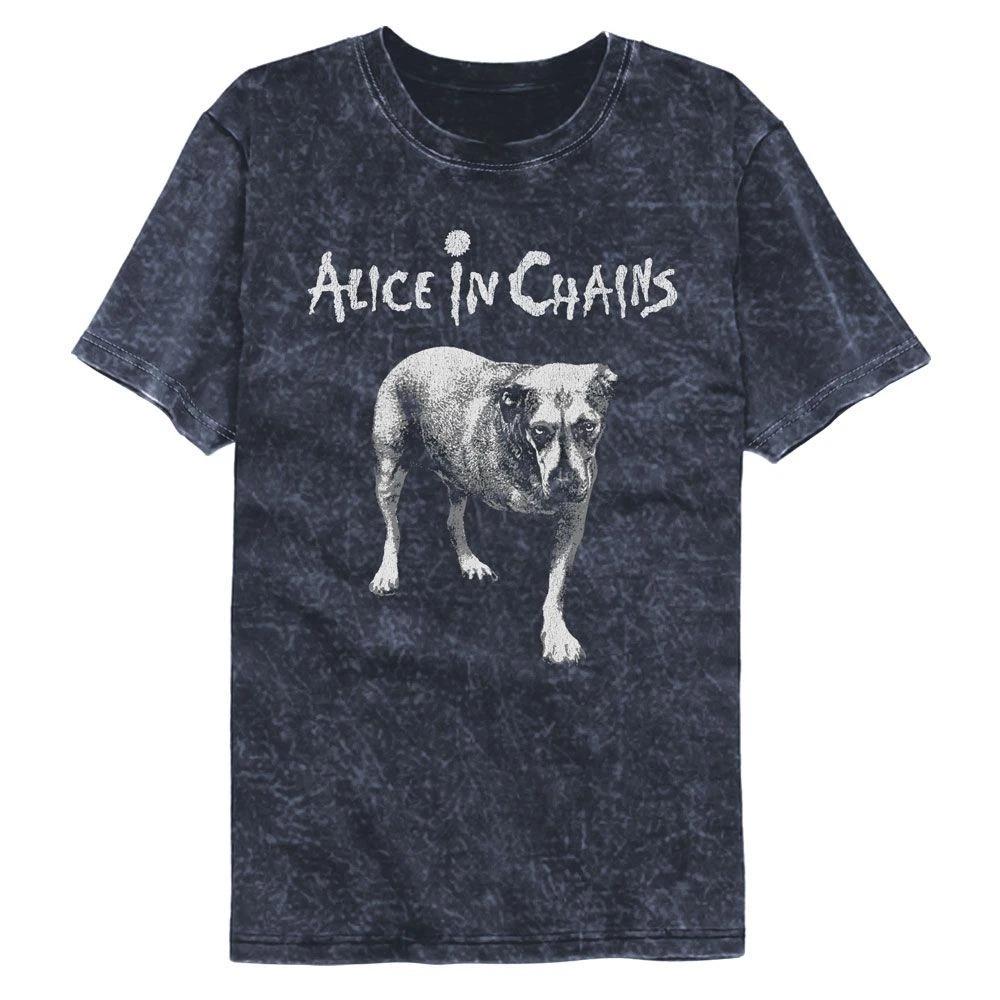 Alice In Chains Tripod Officially Licensed Short Sleeve Mineral Wash T-Shi