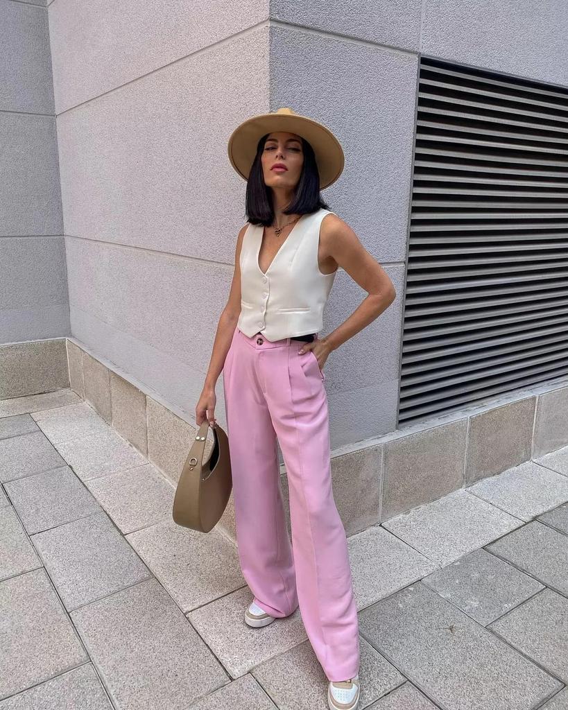 2023 Summer European & American Casual Slimming Sleeveless Tank Top for Women