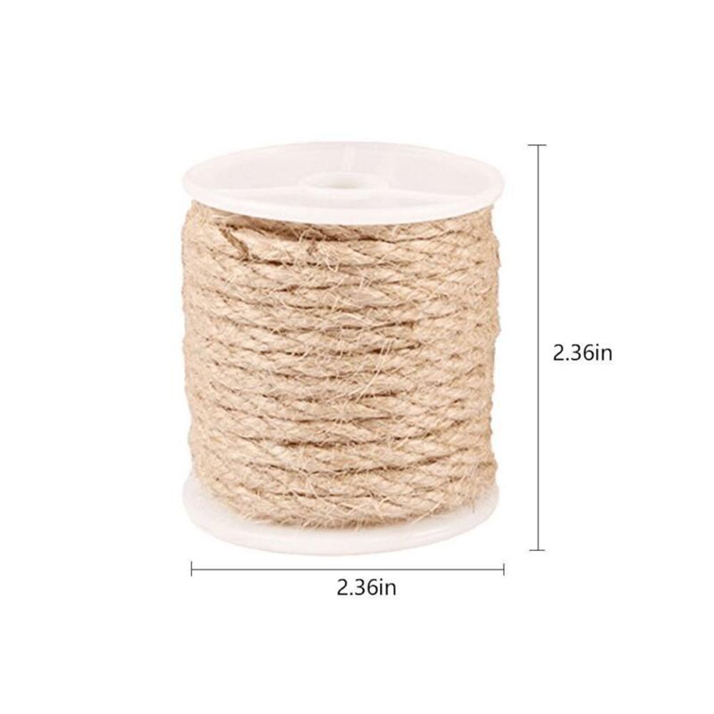 Vintage Twine Thick Shank Party Decor Natural Brown Burlap Jute Rope DIY for Craft Cord String