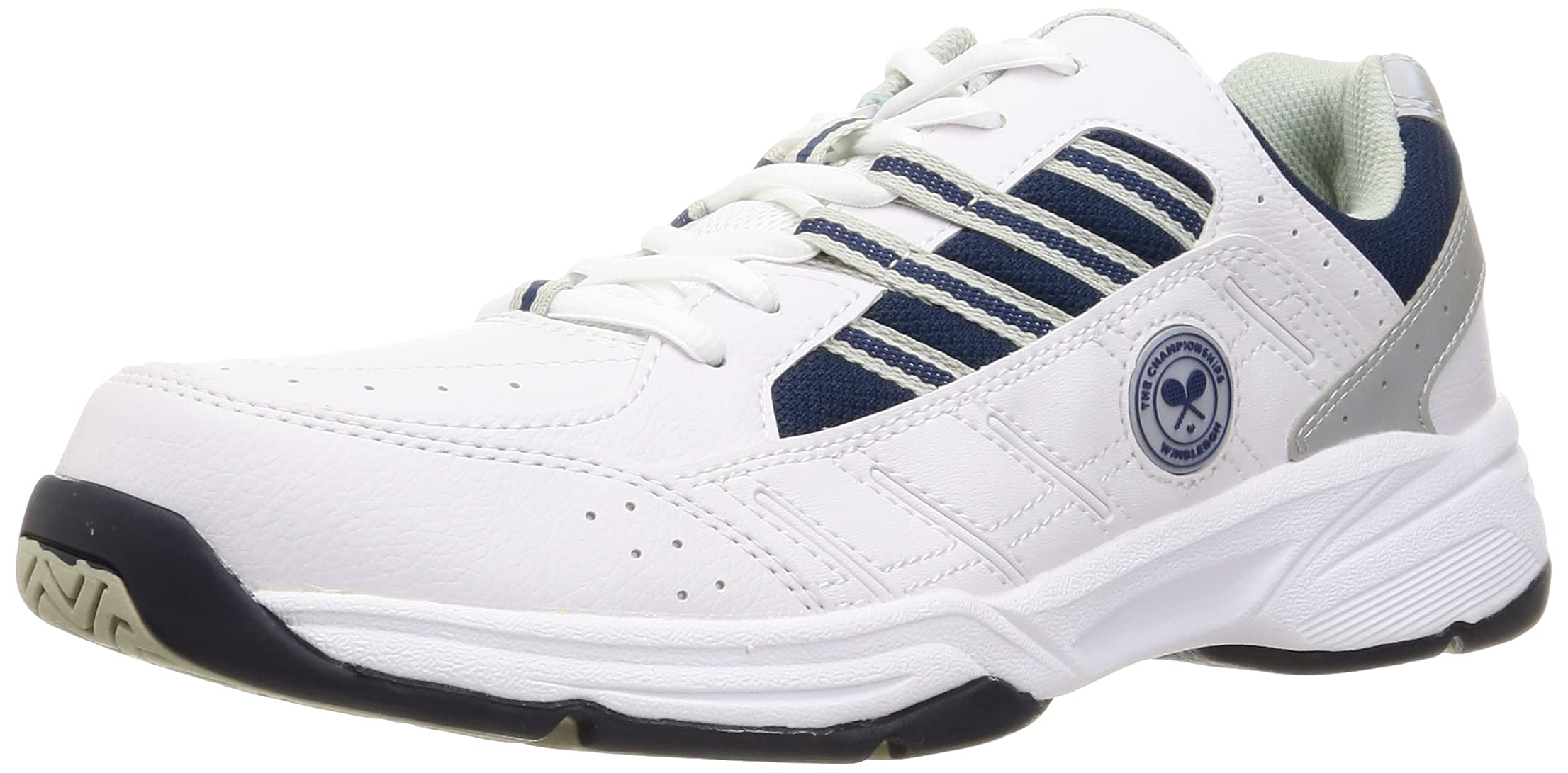 

School Wide Width WB 4E [Wimbledon] Sneakers, Tennis, Shoes, 4E, 052, White/Navy, 28.0 cm,