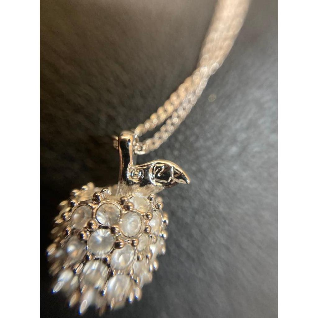 Used SWAROVSKI Crystal Bird Figure Necklace Set