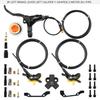 NFOX B015-4 piston caliper tricycle power-off brake handle three-way one support two oil pipe accessories hydraulic brake kit