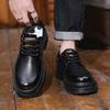 2025 High quality autumn and winter collection men's formal shoes, British fashion style low top leather shoes