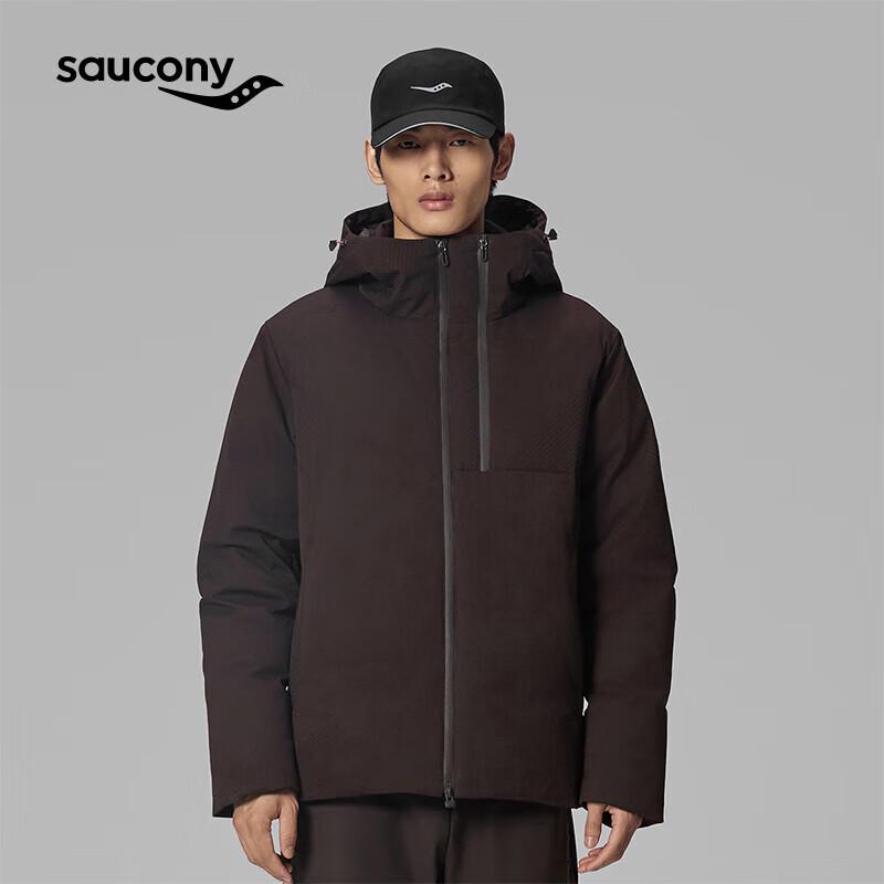 Мужская теплая пуховая куртка Saucony с жаккардовым узором M