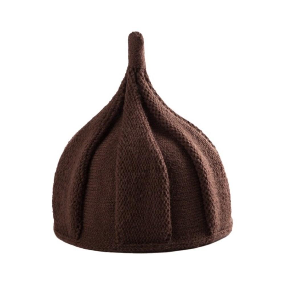 Korean Style Nipple Hat Twist Pullover Hat Simple Knitted Beanie Hat Women