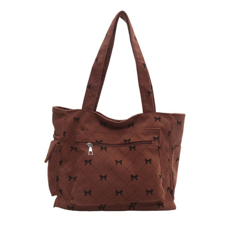 Trend Bow Small Cloth Bag New Personality Beautiful Lady Casual Niche Tote Bag Girl