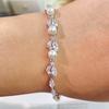 ZAKOL New Classic Leaf Zircon Imitation Pearl Charm Bracelets for Women Wedding Bride Bracelet Female Stylish Jewelry