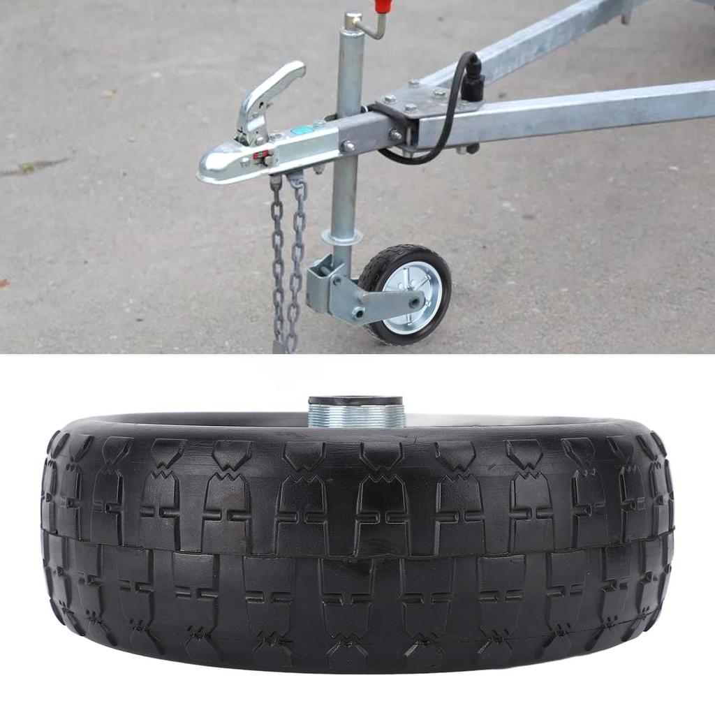 10-inch Trailer Jack Replacement Wheel, 2000 Lb. Powerful Trailer Tongue Jack Wheel, 84mm Rim, Oil-Resistant, High-Strength Trailer Jack Caster