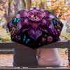 Butterfly Flower Circle (1) Printed Umbrella Windproof Folding Umbrella Portable Sun and Rain Umbrella Suitable for Gifting
