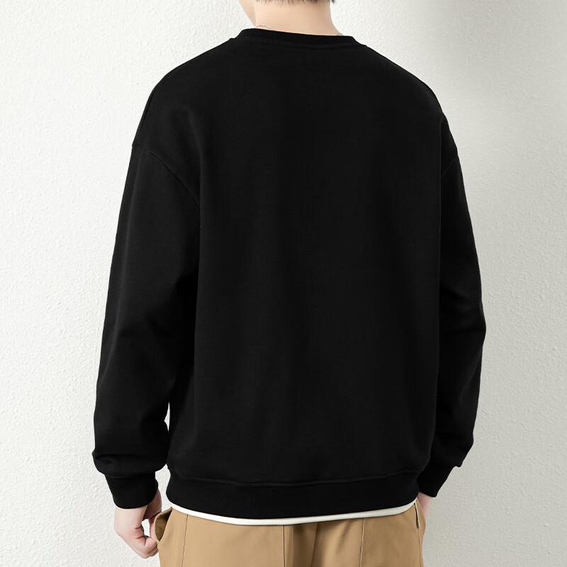 JEEP SPIRIT Męska bluza z długim rękawem i okrągłym dekoltem, casualowa