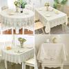 Waterproof PVC Lace Oval Tablecloth