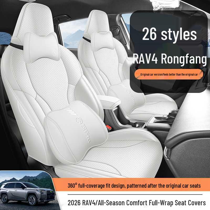 Breathable, all-season seat covers for 2026 RAV4 models.