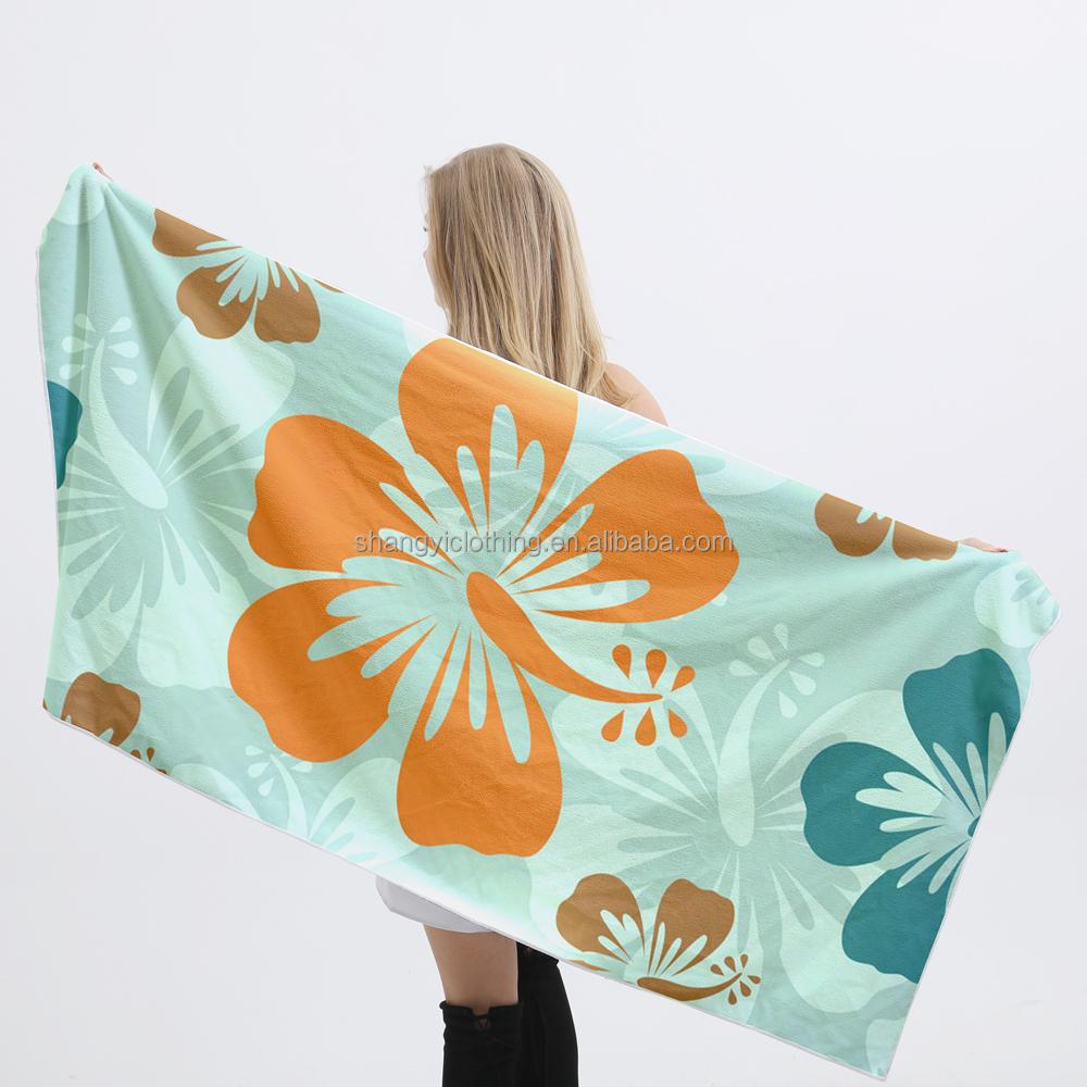 Compact Personalized Sand Free Swim Summer Microfiber Towel for Beach Personalized Beach Towel on Vacation