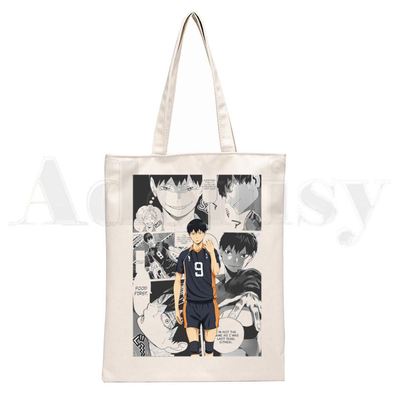 

Haikyuu Oya Oya Oya Холщовая сумка для женщин и девочек, простая большая сумка Nekoma, японская манга, сумка Kuroo, сумка через плечо, сумка для книг