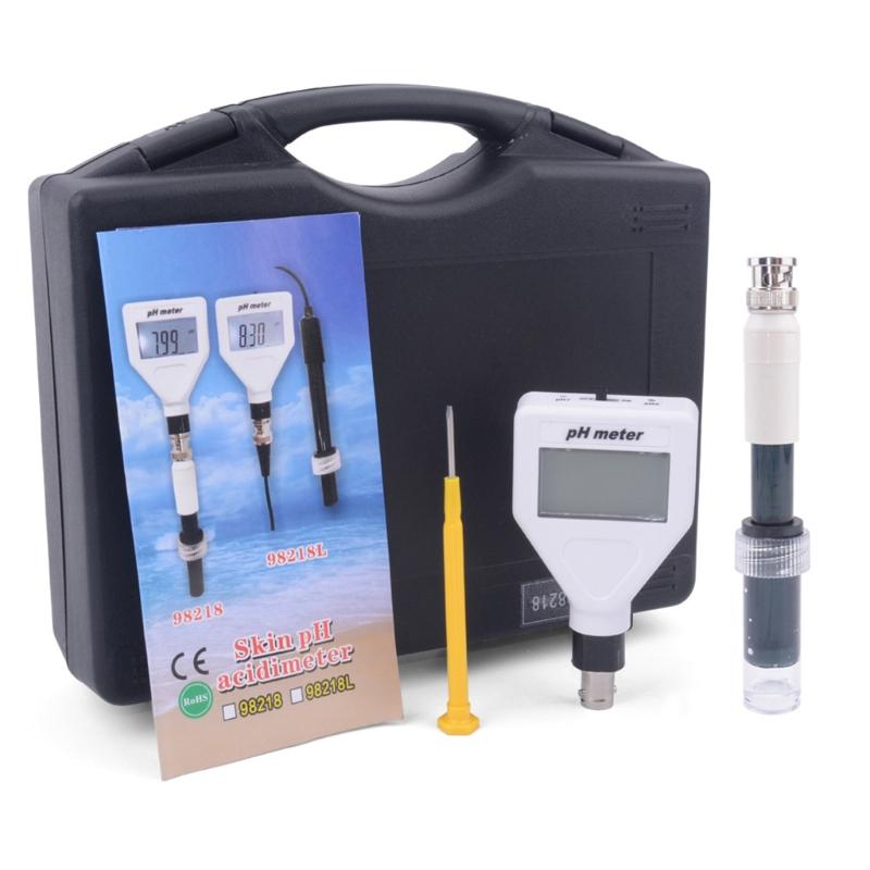 PH Meter for Skin/Food/ Soil /Fruits/ Meat/ Lab Digital Acidity Meter PH Tester Multifunction Digital PH Tester