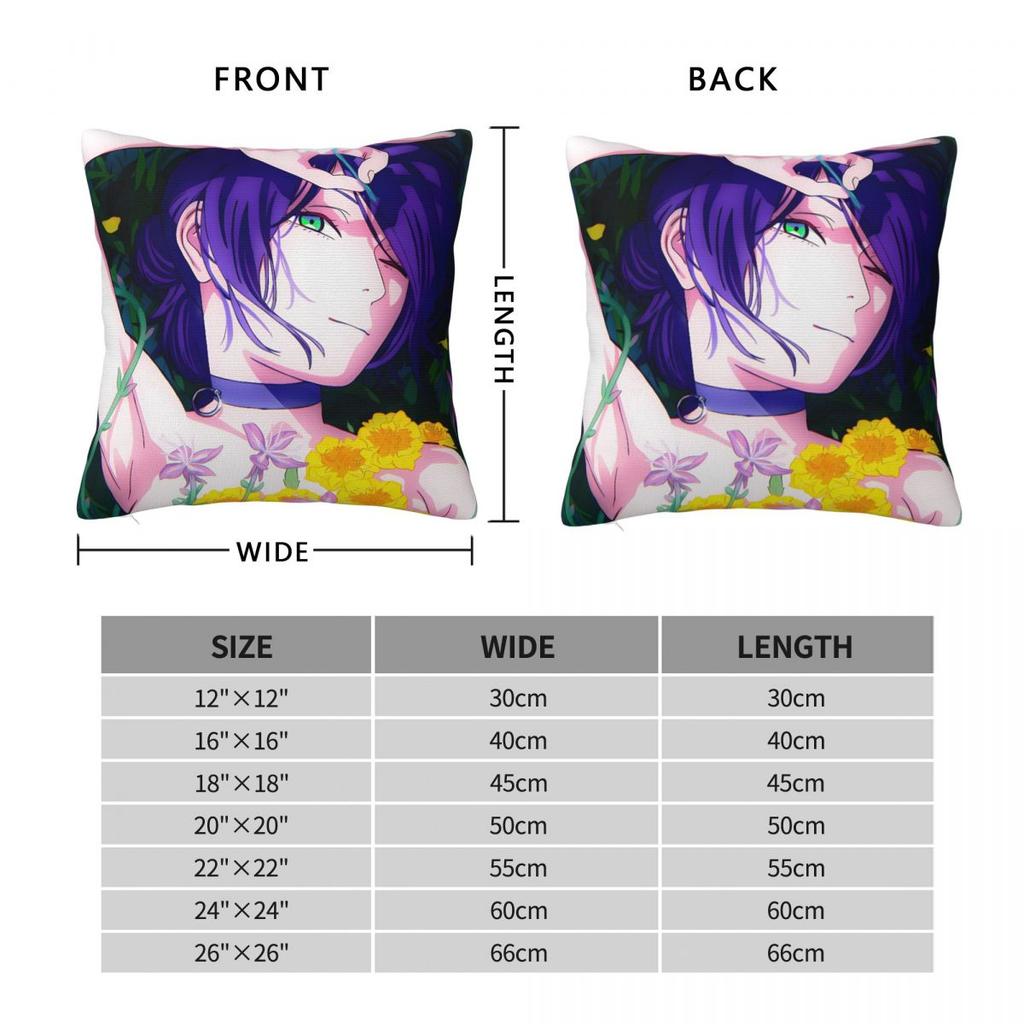 Anime Chainsaw Man Reze Pillowcase Soft Polyester Cushion Cover Decorations Throw Pillow Case Cover Home 40*40Cm