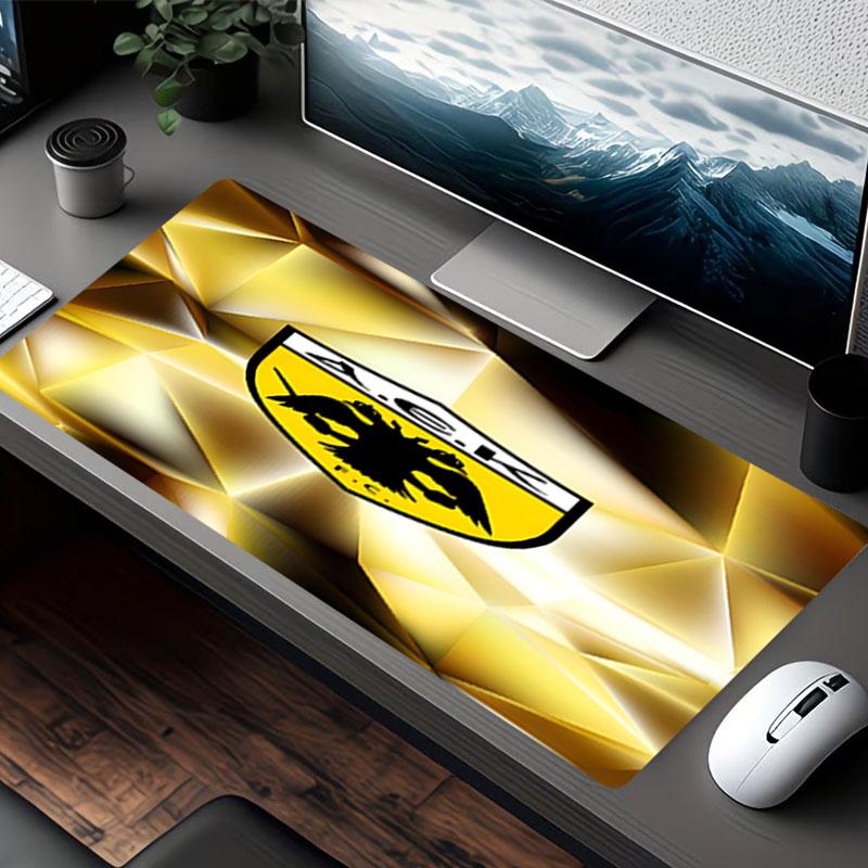 AEK Aten FC Trykt Musematte, for Tastaturmatte Bærbar PC-matte for Kontor Hjemmebruk, Skrivebordsdekorasjon, Perfekt Bursdagsgave for Spillere
