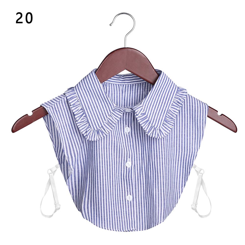 Classic Women Cotton Lace Fake Collar Vintage Detachable Clothes Accessories Lapel Blouse Top Shirt Collar False Collar DropShip