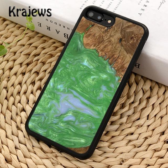 Wood Resin Marble Soft Phone Case Cover For iPhone 17 Air 16 15 14 Plus 12 13 Pro Max Coque Shell Fundas