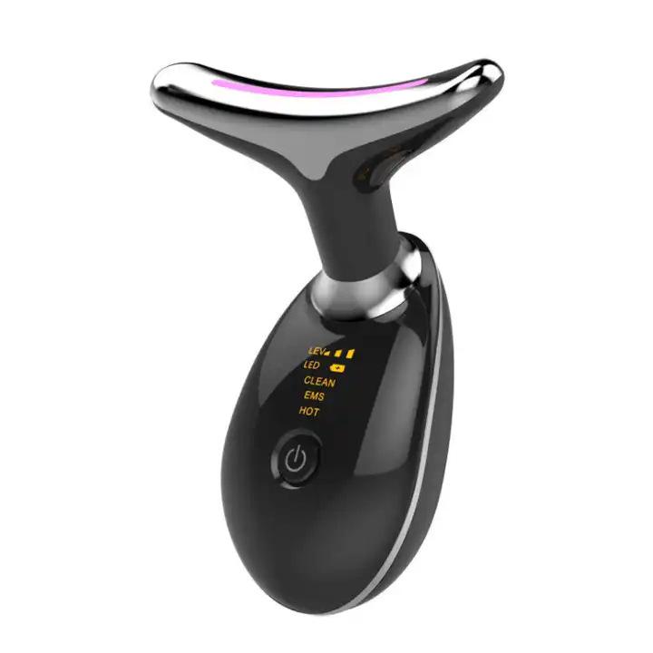 Photon Therapy Neck & Face Massager: Double Chin Reducer and Skincare Tool
