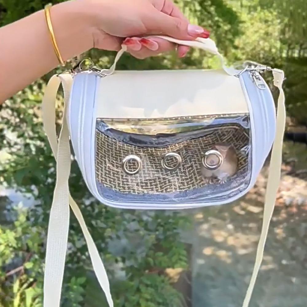 Breathable Bird Transport Cage Portable Hamster Carrier Bag Parrot Travel Bag  Traveling