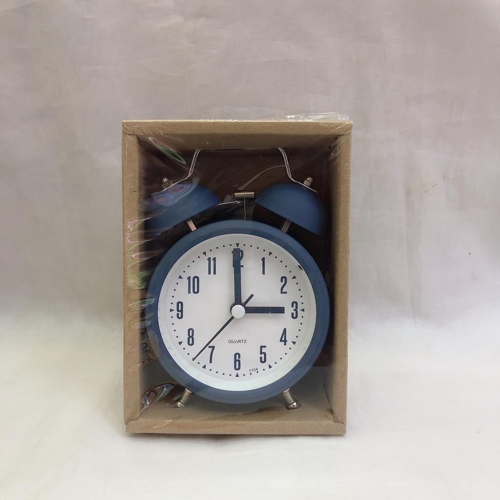 2.5-inch metal alarm clock, advanced color window box alarm clock, student gift display watch