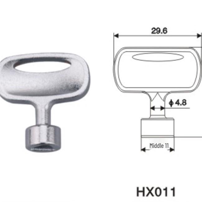 Universal MS705 Key for Triangle & Four-Corner Cabinet, Elevator Door & Water Meter Box Locks.