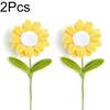 2Pcs Pipe Cleaner 35CM Artificial Flowers Home Decor Finished Flowers Handmade African Sunflower Bouquet Woven Flower