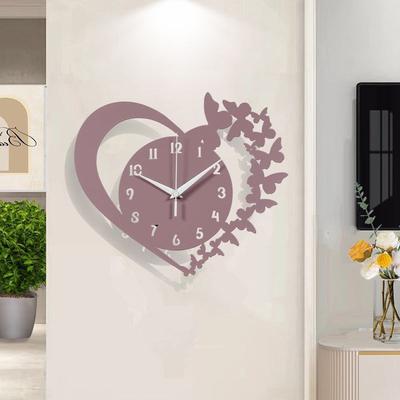 Neue Liebe Schmetterling Girlande Wanduhr Leise Acryluhr Kreative Uhr Wohnzimmer Esszimmer Uhr