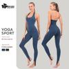 New Women's Slim Fit Quick-Dry Yoga Jumpsuit - Spring/Summer Sports Sweat-Wicking Fitness Set