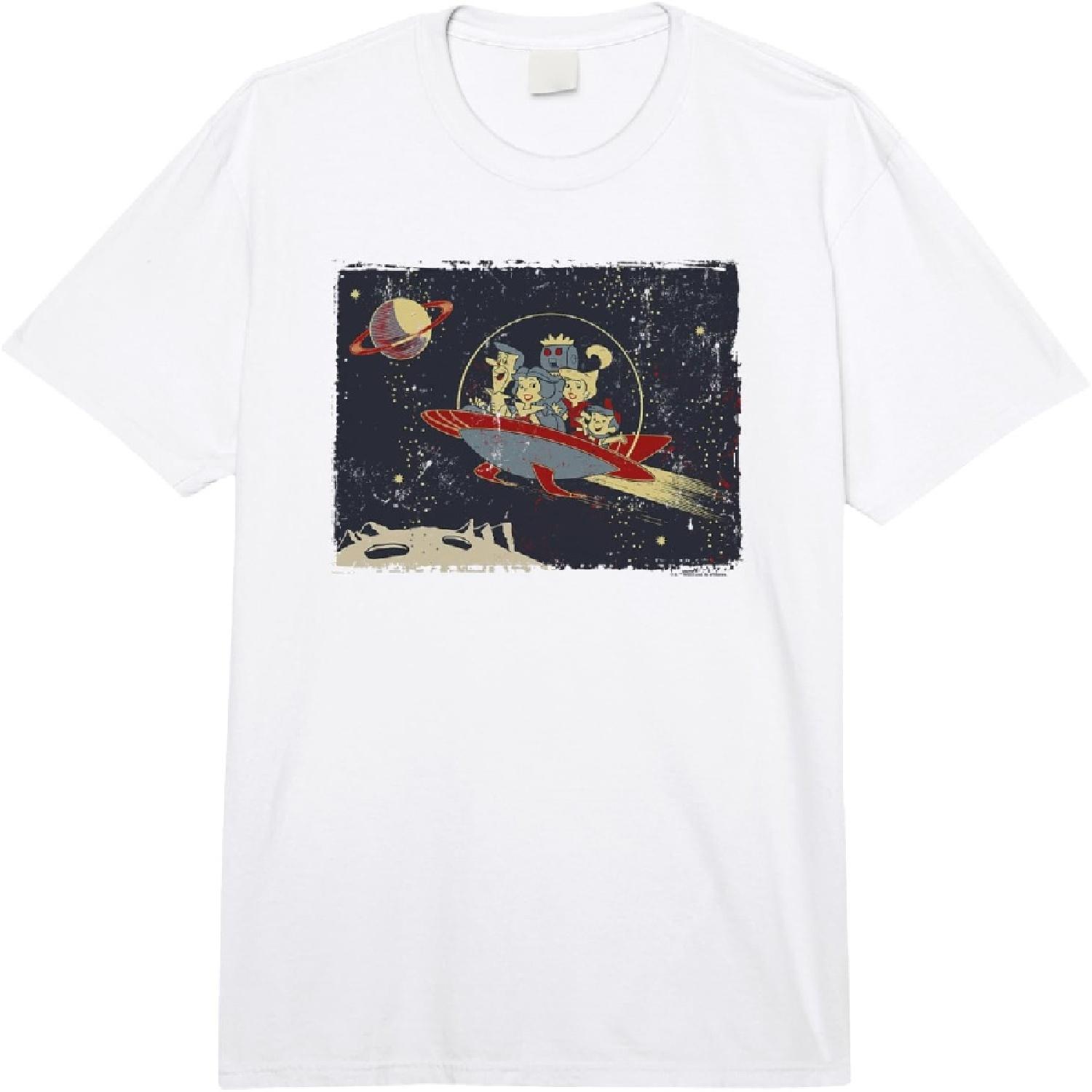 WB100 The Jetsons Retro Pop Vintage Future Group Panel Comfort Colors Adult Heavyweight T-shirt XXXXXL белый
